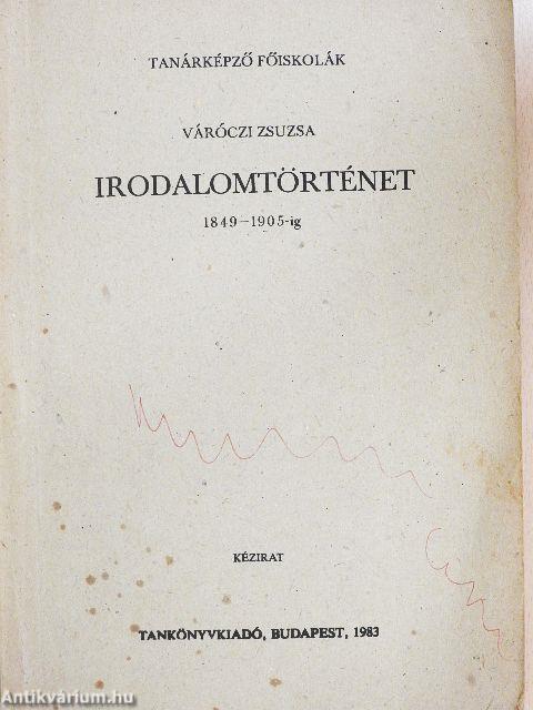 Irodalomtörténet