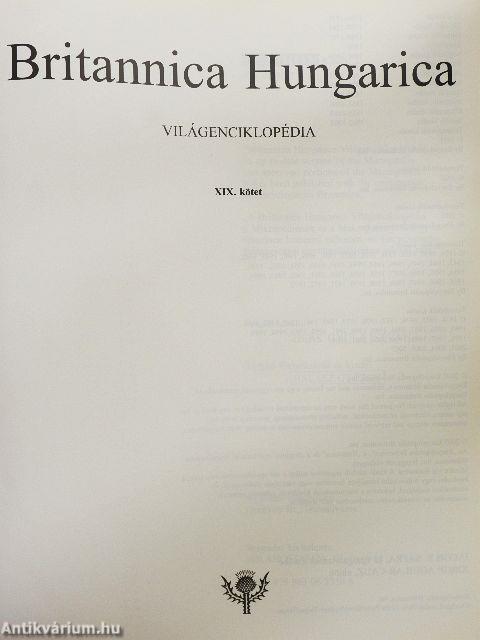 Britannica Hungarica Világenciklopédia 19.
