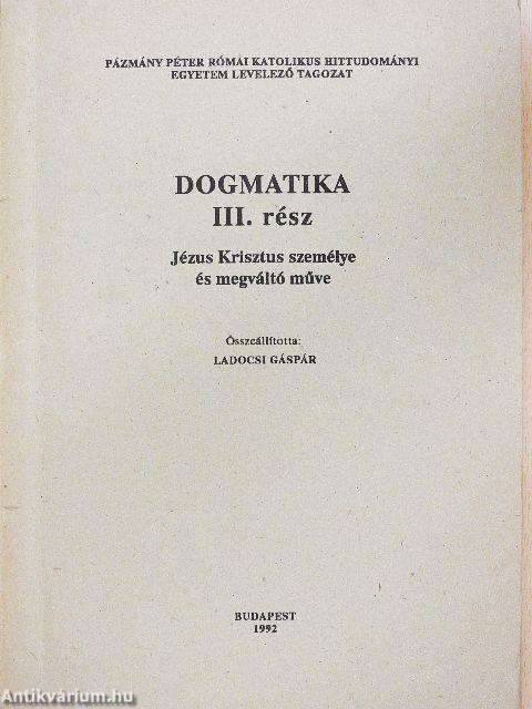 Dogmatika III.