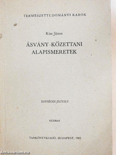 Ásvány-kőzettani alapismeretek