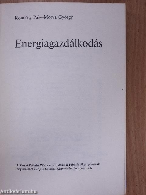 Energiagazdálkodás