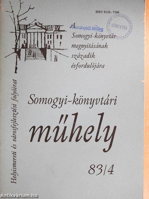 Somogyi-könyvtári műhely 83/4