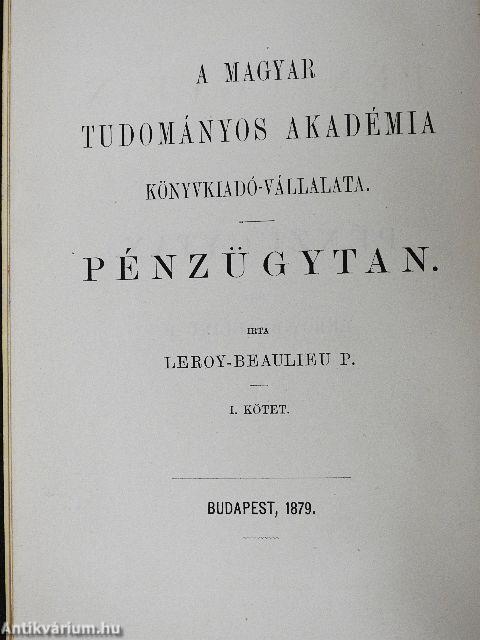 Pénzügytan I-II.