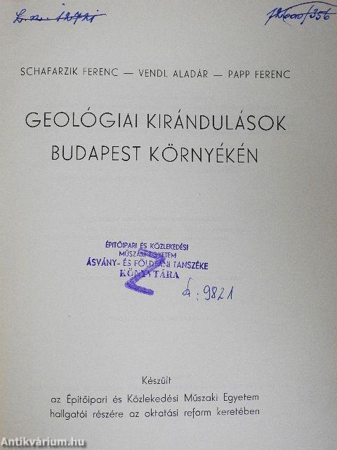 Geológiai kirándulások Budapest környékén