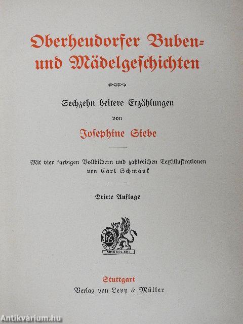 Oberheudorfer Buben- und Mädelgeschichten (gótbetűs)