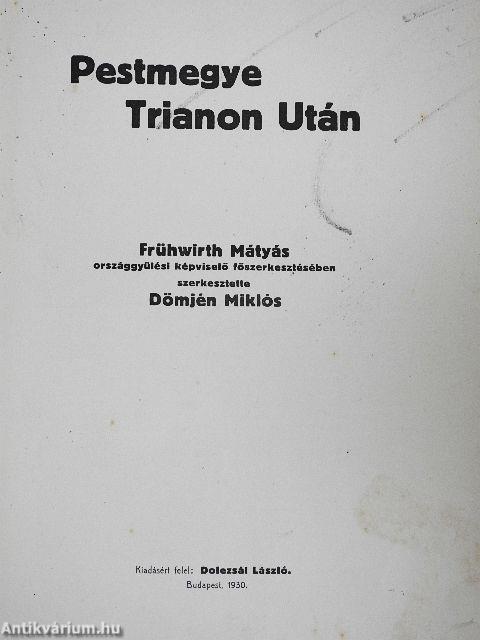 Pestmegye Trianon után II. (töredék)