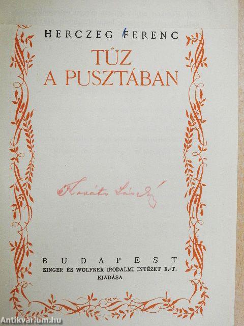 Tűz a pusztában