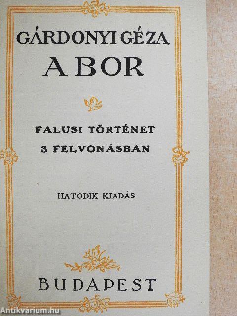 A bor/Falusi verebek