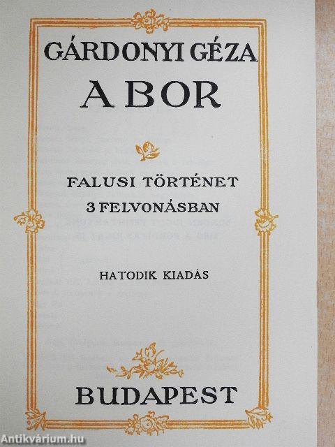 A bor/Falusi verebek