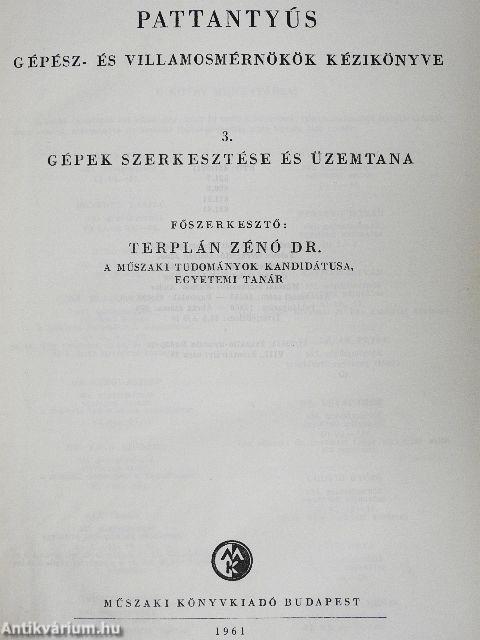 Gépész- és villamosmérnökök kézikönyve 3.