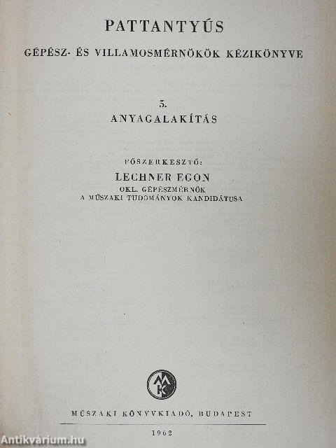 Gépész- és villamosmérnökök kézikönyve 5.