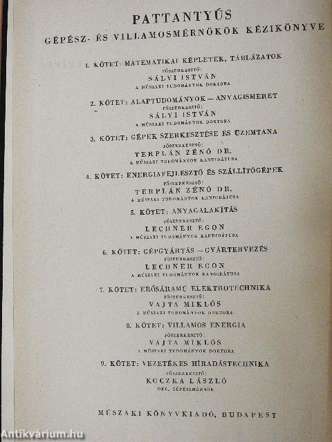 Gépész- és villamosmérnökök kézikönyve 5.
