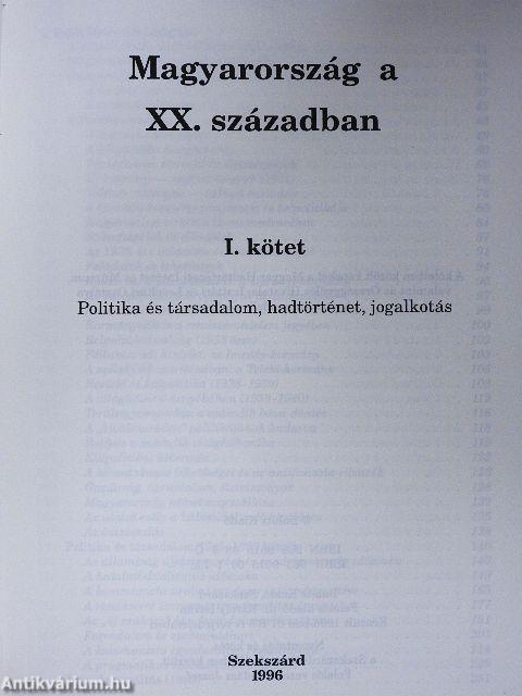 Magyarország a XX. században I.