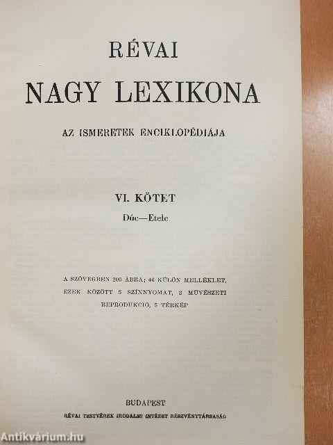 Révai nagy lexikona 6. (töredék)
