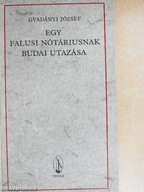 Egy falusi nótáriusnak budai utazása