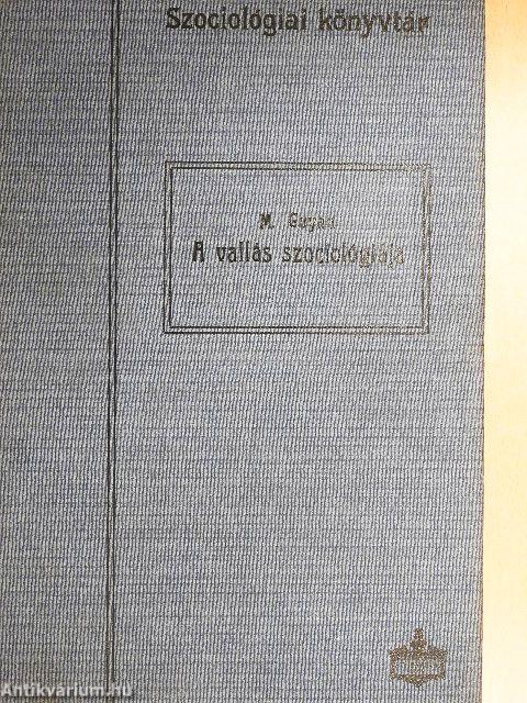 A vallás szociológiája