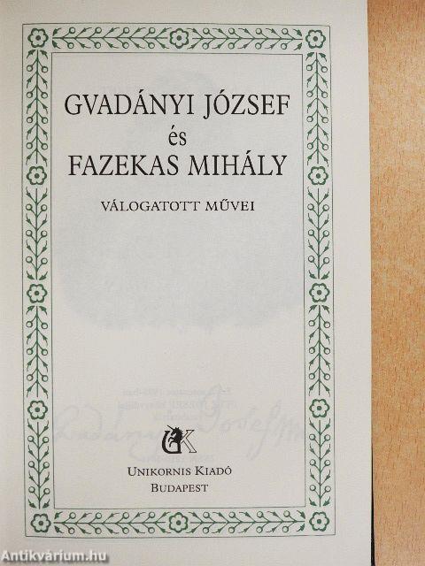 Gvadányi József és Fazekas Mihály válogatott művei
