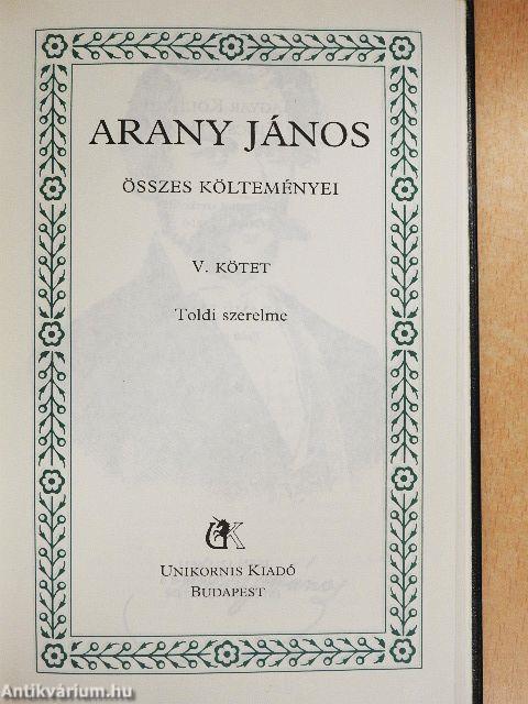 Arany János összes költeményei V. 