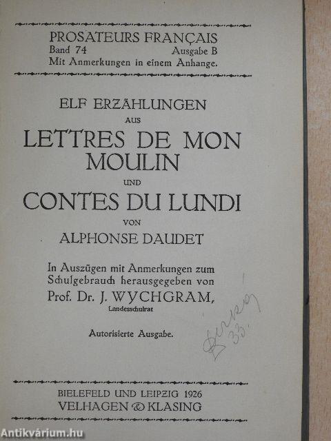 Elf Erzählungen aus Lettres de mon moulin und Contes du lundi