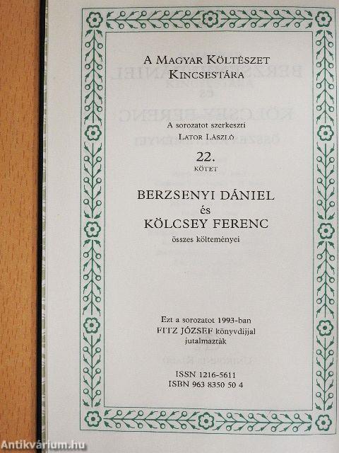 Berzsenyi Dániel és Kölcsey Ferenc összes költeményei