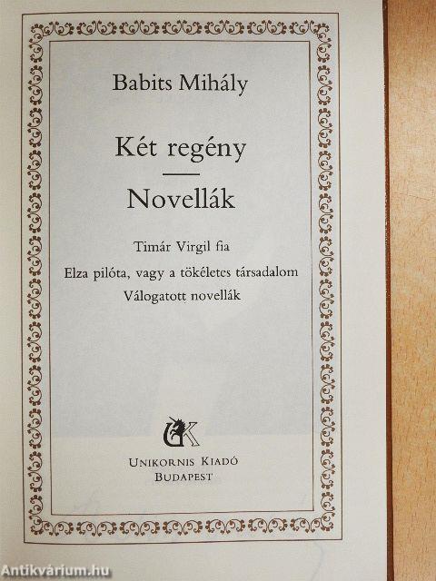 Két regény/Novellák