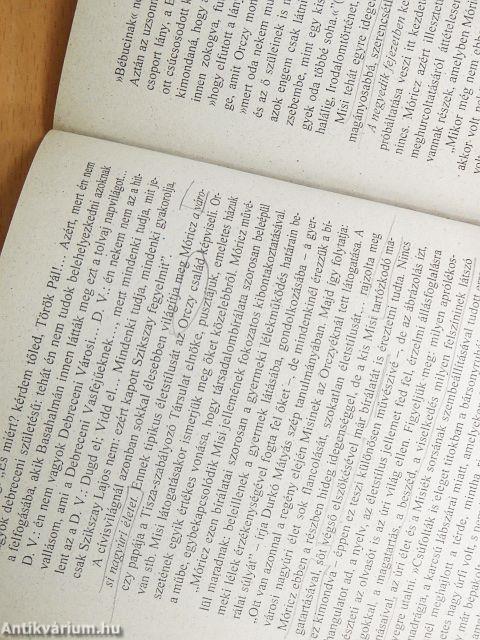 Házi olvasmányok elemzése