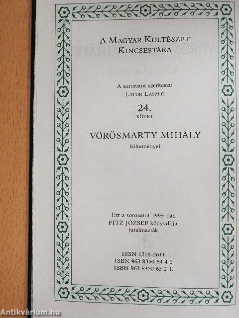 Vörösmarty Mihály költeményei I. (töredék)