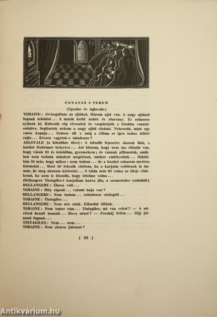 Tintagiles halála (dedikált példány)
