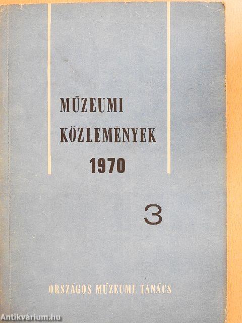 Múzeumi Közlemények 1970/3.