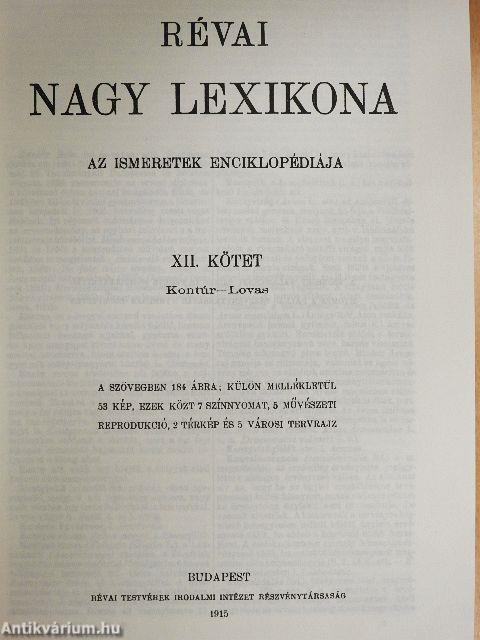 Révai nagy lexikona 12. (töredék)