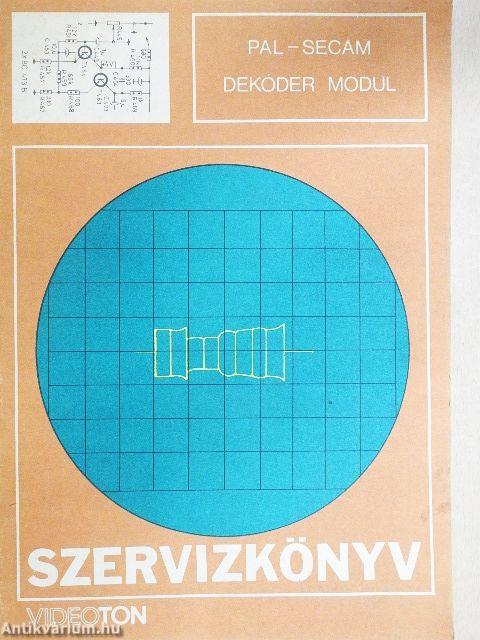 Pal-Secam dekóder modul szervizkönyv