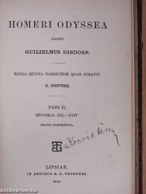 Homeri Odyssea I-II. (ógörög nyelvű)