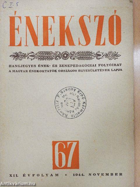 Énekszó 1944. november