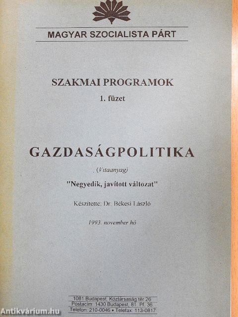 Gazdaságpolitika