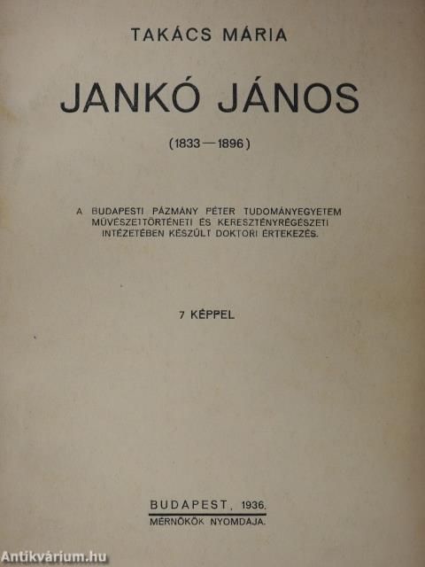 Jankó János (dedikált példány)