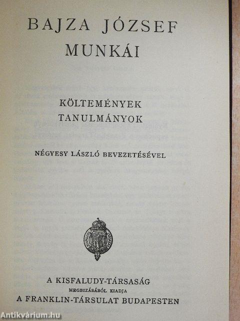 Bajza József munkái