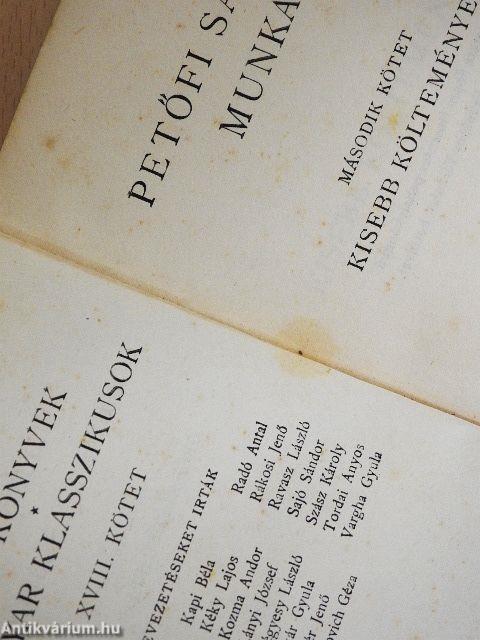 Petőfi Sándor munkái I-IV.