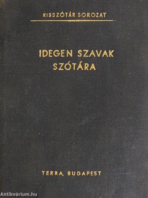 Idegen szavak szótára