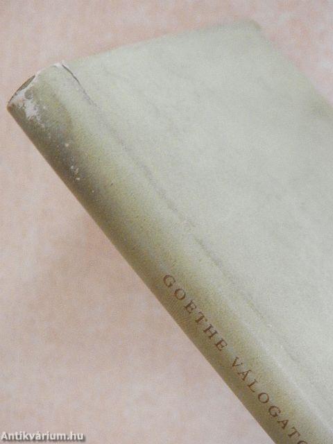 Goethe válogatott versei