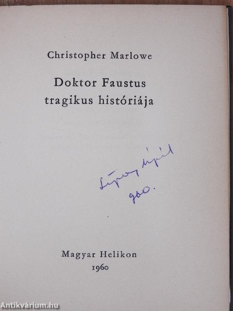 Doktor Faustus tragikus históriája