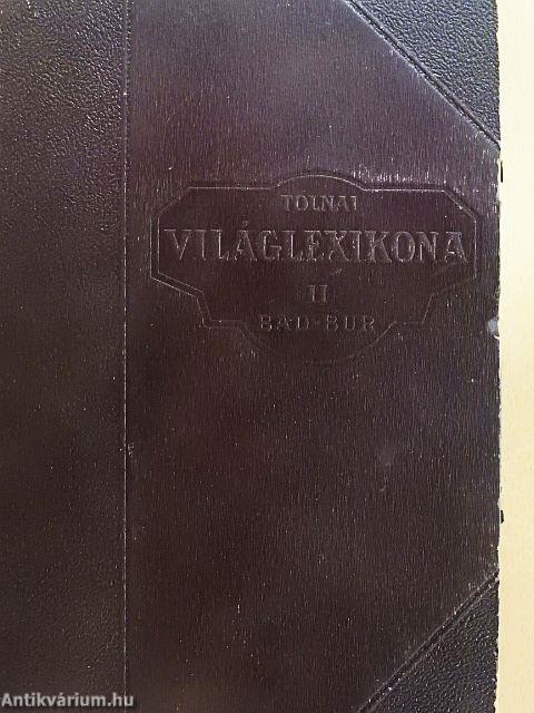 Tolnai uj világlexikona II. (töredék)