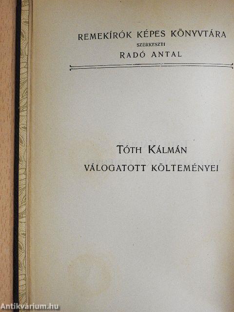 Tóth Kálmán válogatott költeményei