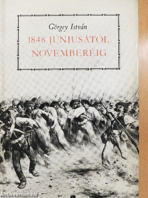 1848 júniusától novemberéig