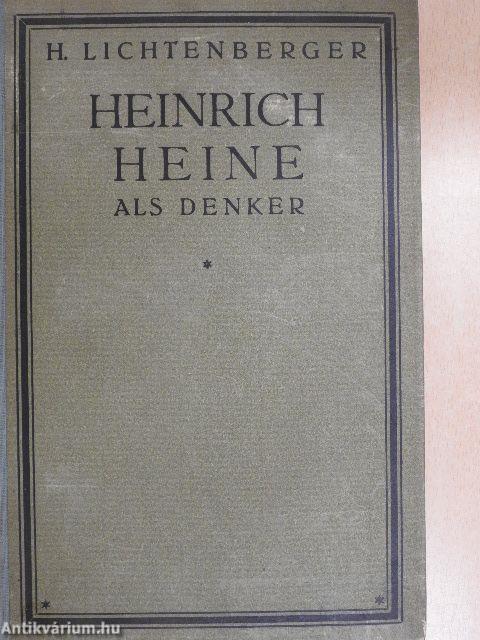 Heinrich Heine als Denker