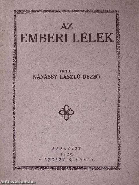 Az emberi lélek (dedikált példány)