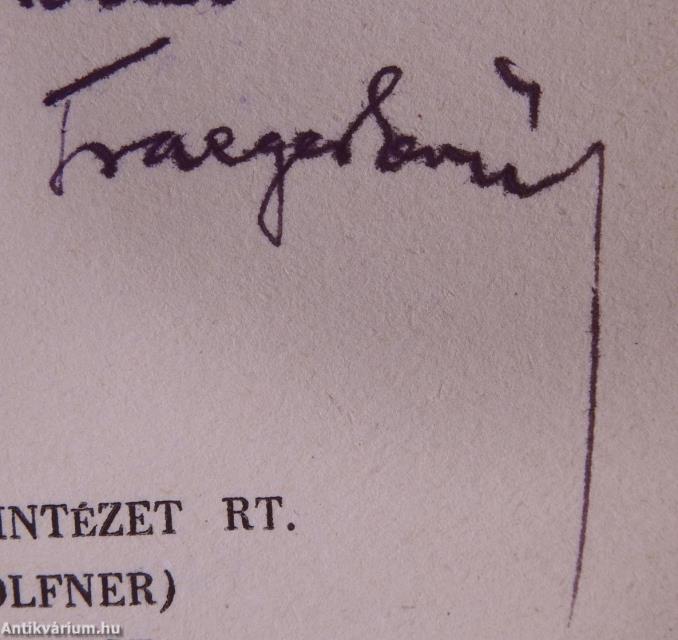 A zsoltárok könyvével (dedikált példány)