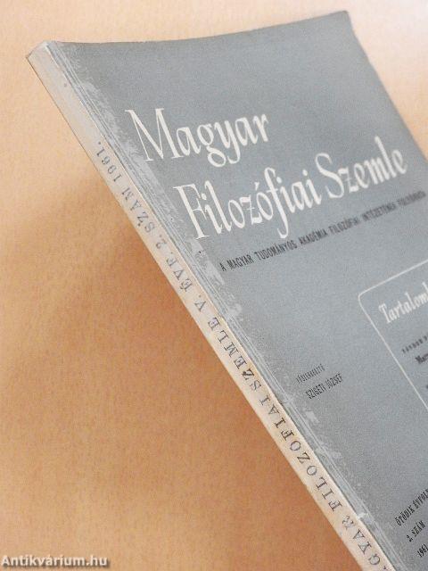 Magyar Filozófiai Szemle 1961/2.