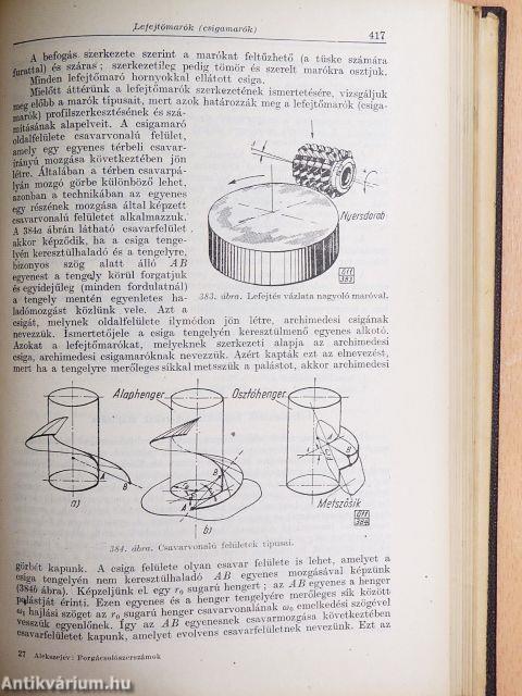 Forgácsolószerszámok szerkesztése és számítása