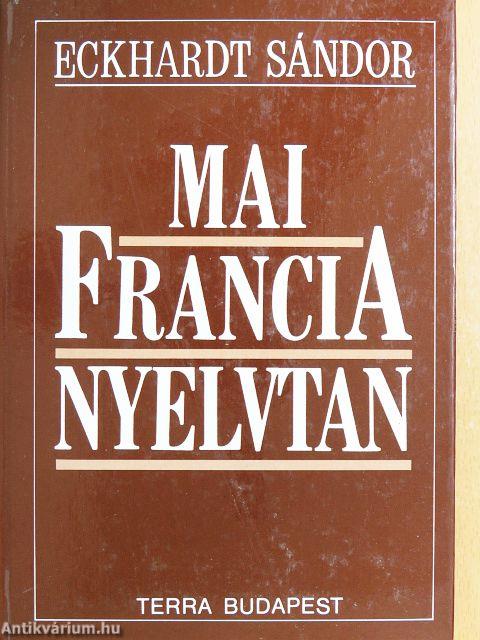 Mai francia nyelvtan