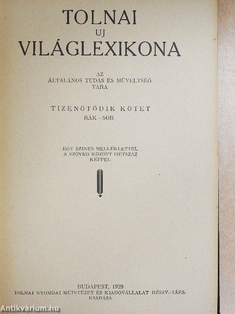 Tolnai uj világlexikona XV. (töredék)